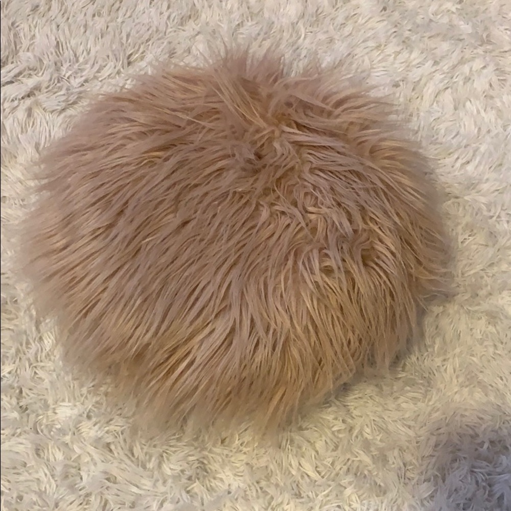 Really cute fur pillow